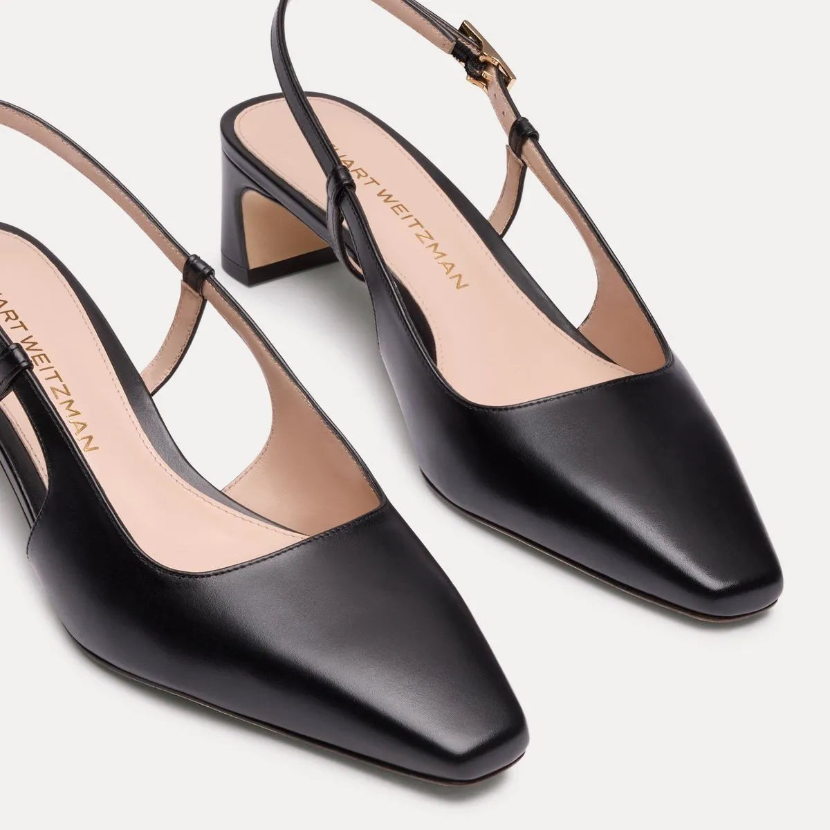 Baby Babette Slingback Pump - Black Leather