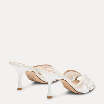 Montrose Slide Sandal 85 - White Mesh & Patent Leather