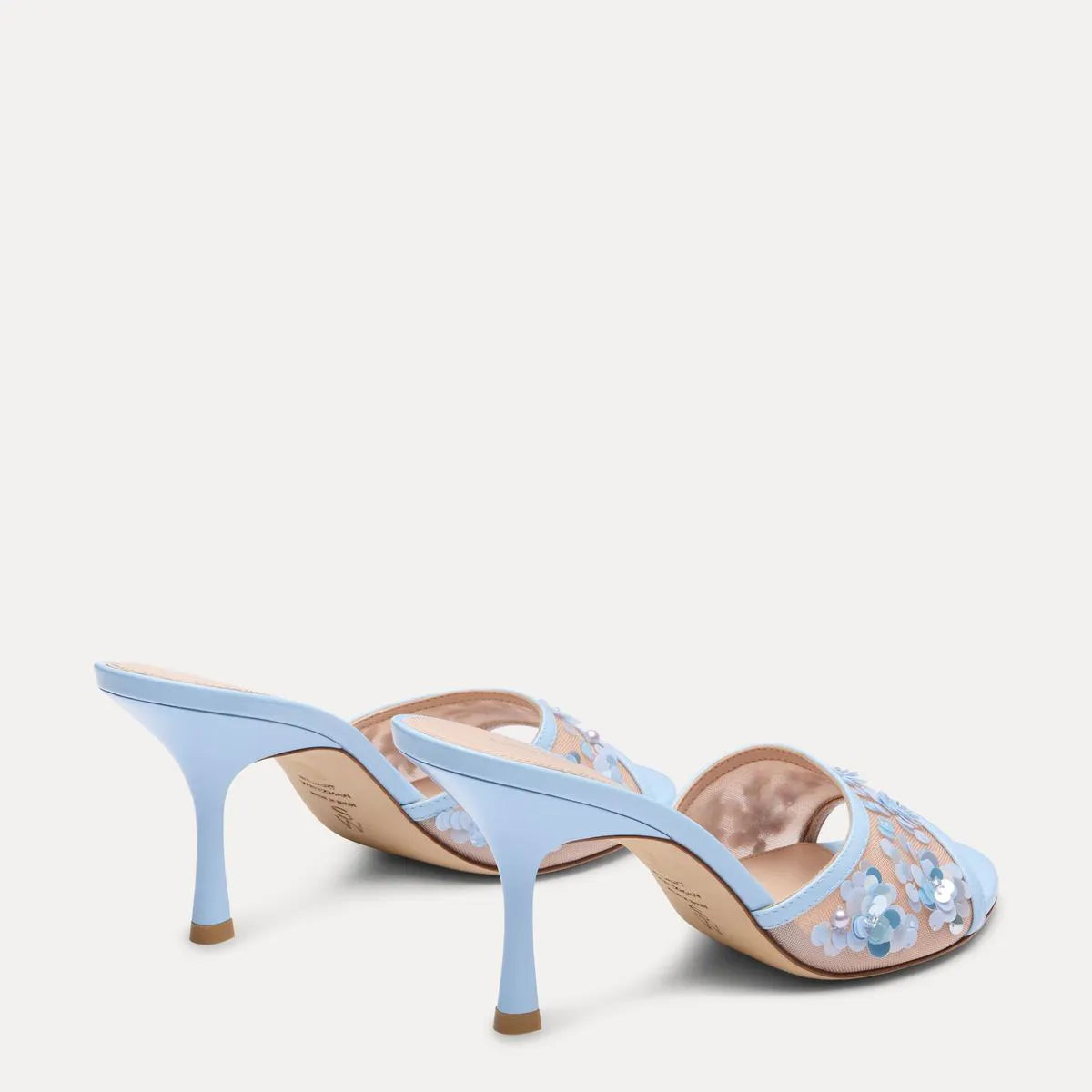 Montrose Slide Sandal 85 - Beige & Breezy Blue Mesh