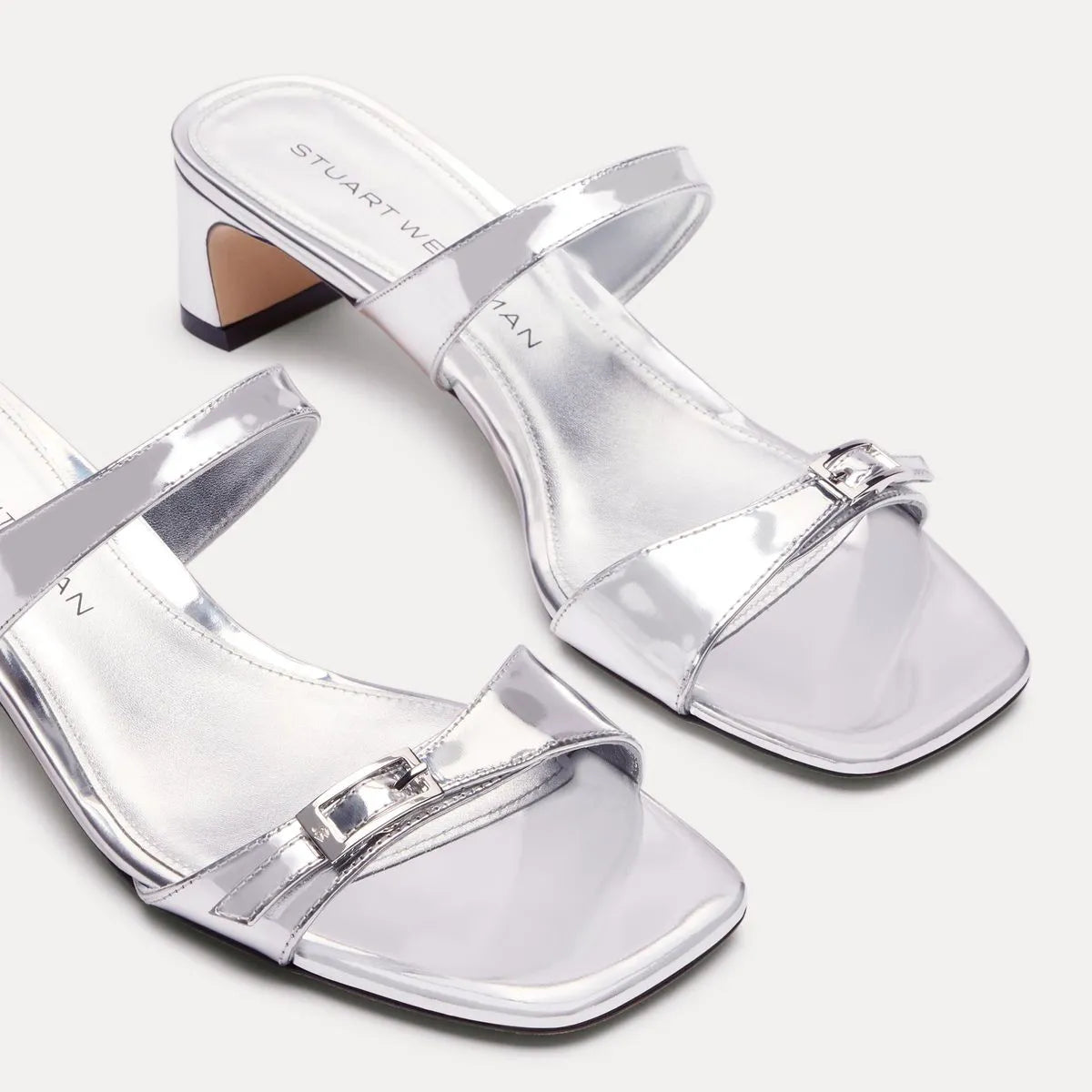 Baby Babette Slide Sandal - Silver Leather