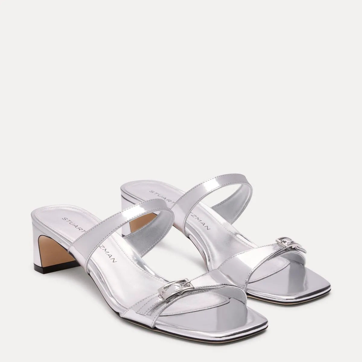 Baby Babette Slide Sandal - Silver Leather