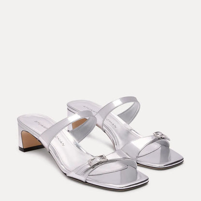 Baby Babette Slide Sandal - Silver Leather