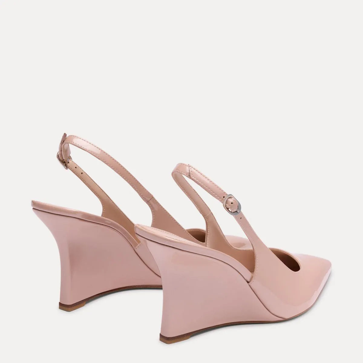 Vinnie Sling Wedge 85 - Blushful Pearlized Patent