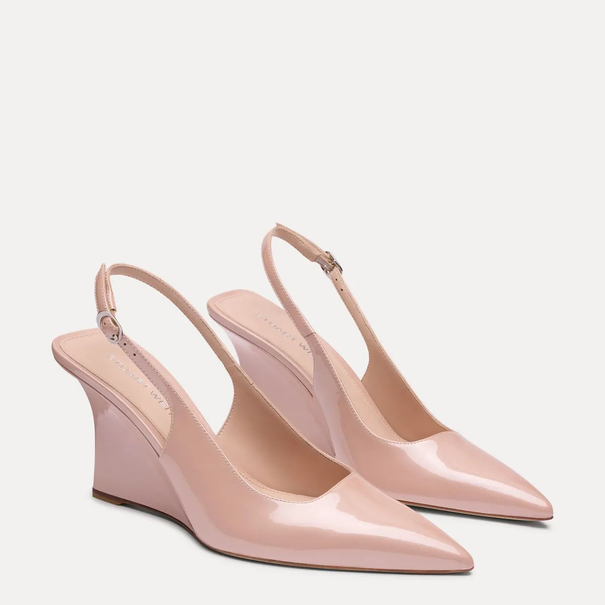 Vinnie Sling Wedge 85 - Blushful Pearlized Patent