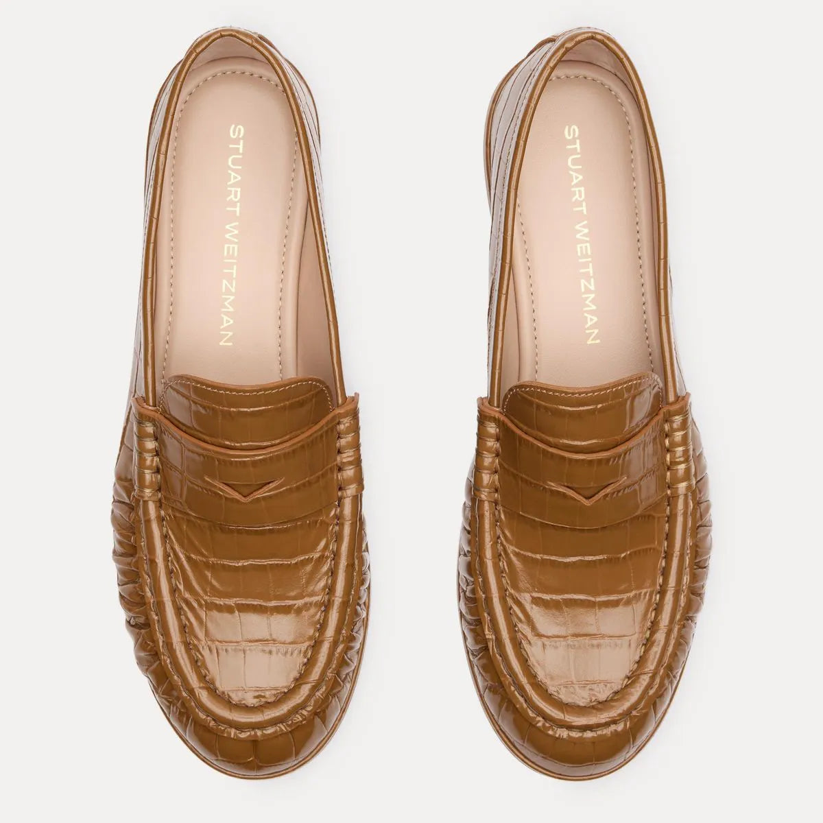 Spencer Loafer - Doe Brown Croco-Print Leather