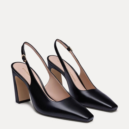 Stassi Slingback Pump 85 - Black Leather