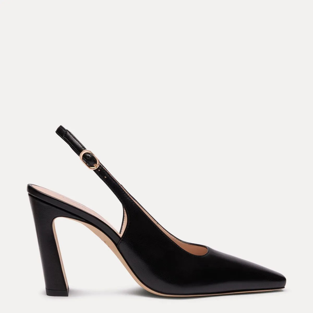 Stassi Slingback Pump 85 - Black Leather
