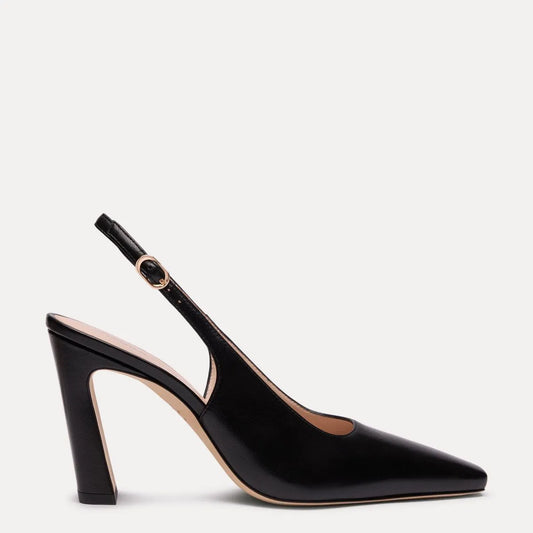 Stassi Slingback Pump 85 - Black Leather
