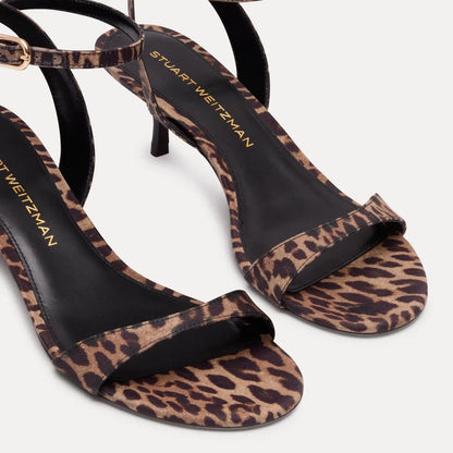 Kellie Sandal 50 - Leopard-Print Fabric