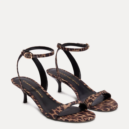 Kellie Sandal 50 - Leopard-Print Fabric