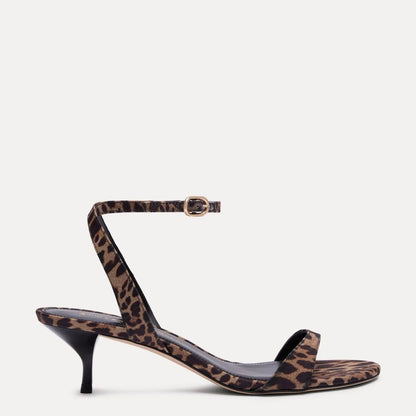 Kellie Sandal 50 - Leopard-Print Fabric