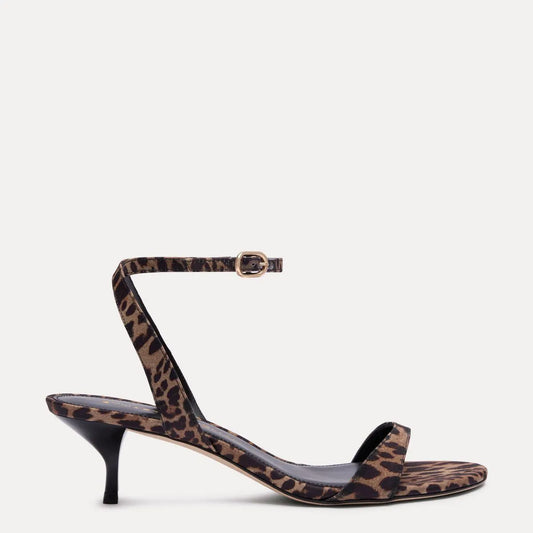 Kellie Sandal 50 - Leopard-Print Fabric