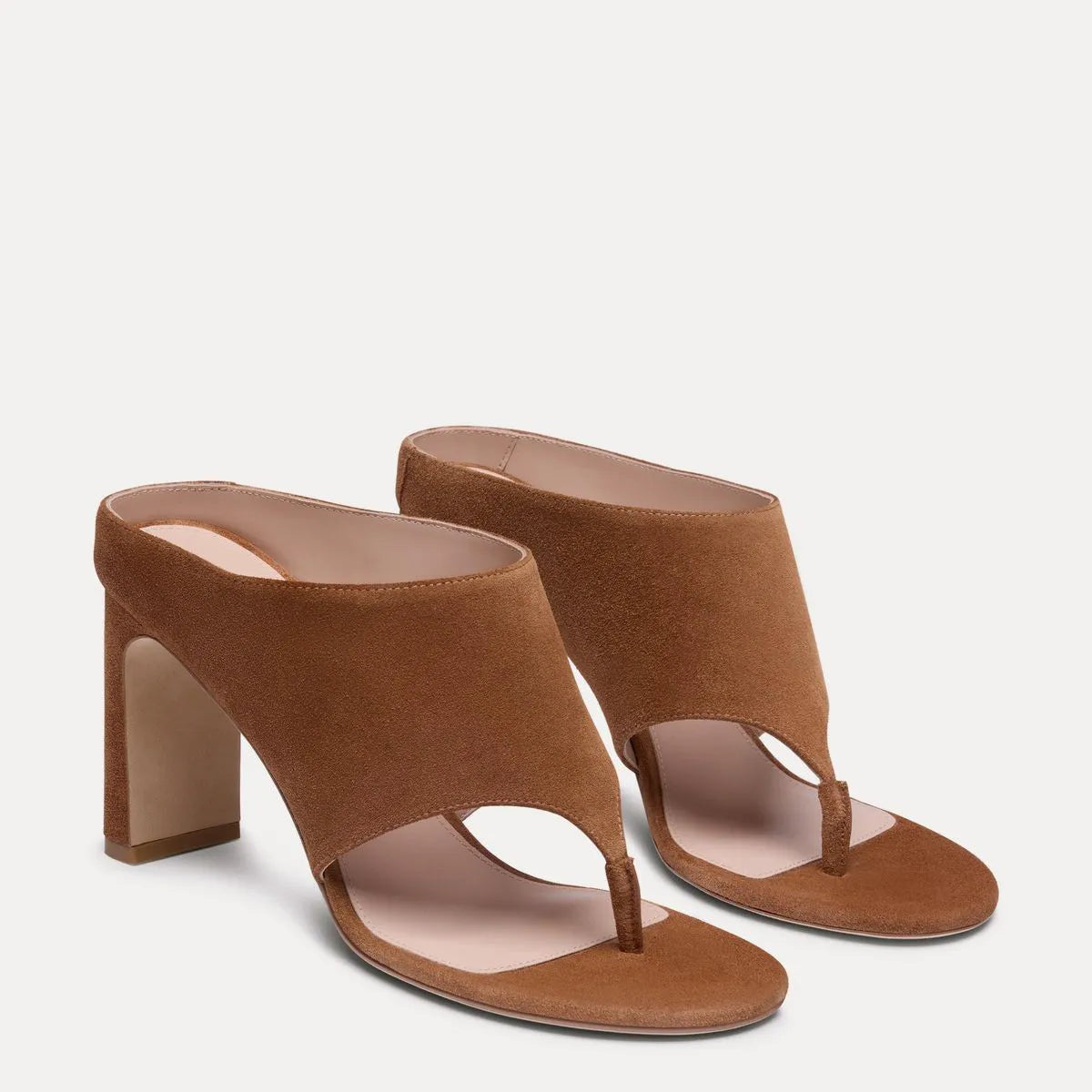 Babette Thong Sandal 85 - Doe Brown Suede