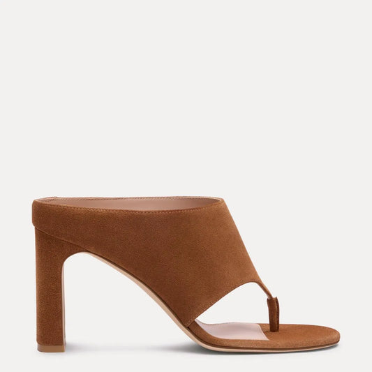 Babette Thong Sandal 85 - Doe Brown Suede