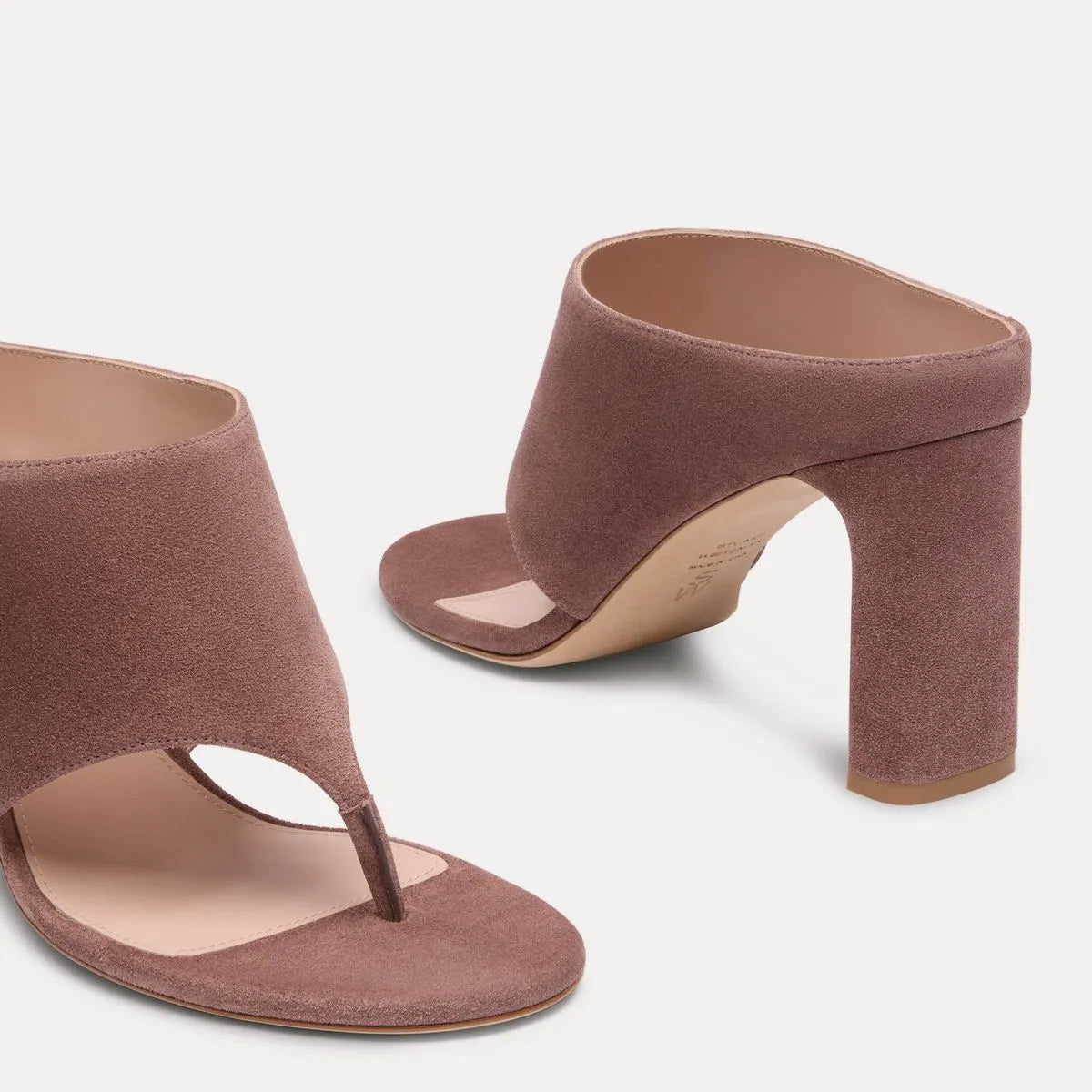 Babette Thong Sandal 85 - Mauve Suede