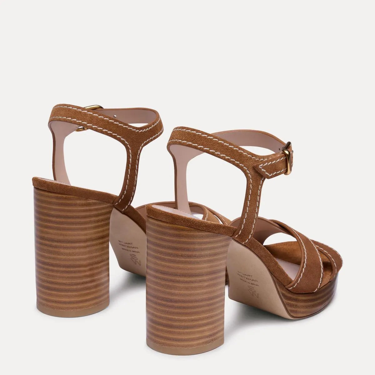Dayna Saddle Platform Sandal - Doe Brown Suede