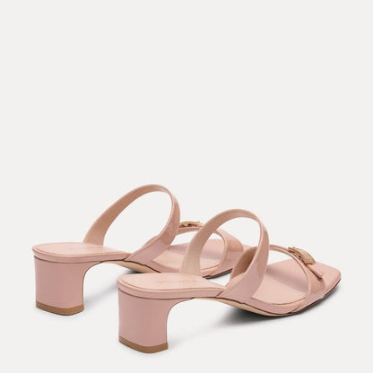Baby Babette Slide Sandal - Blushful Beige Patent Leather