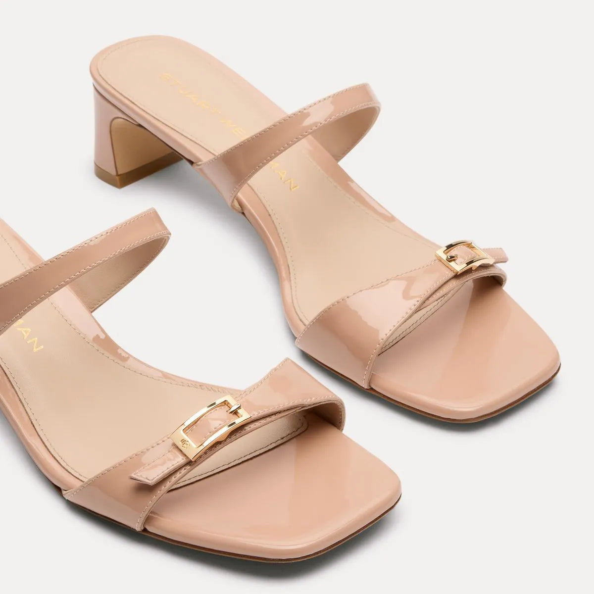 Baby Babette Slide Sandal - Blushful Beige Patent Leather