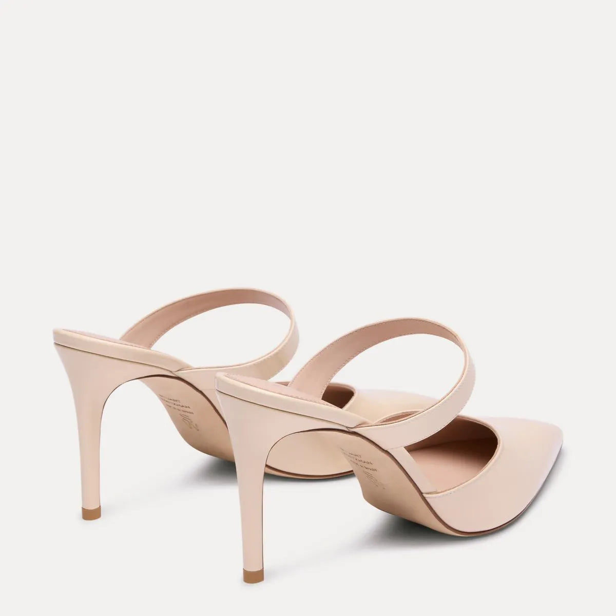 Stuart Power Mule 85 - Linen Patent Leather
