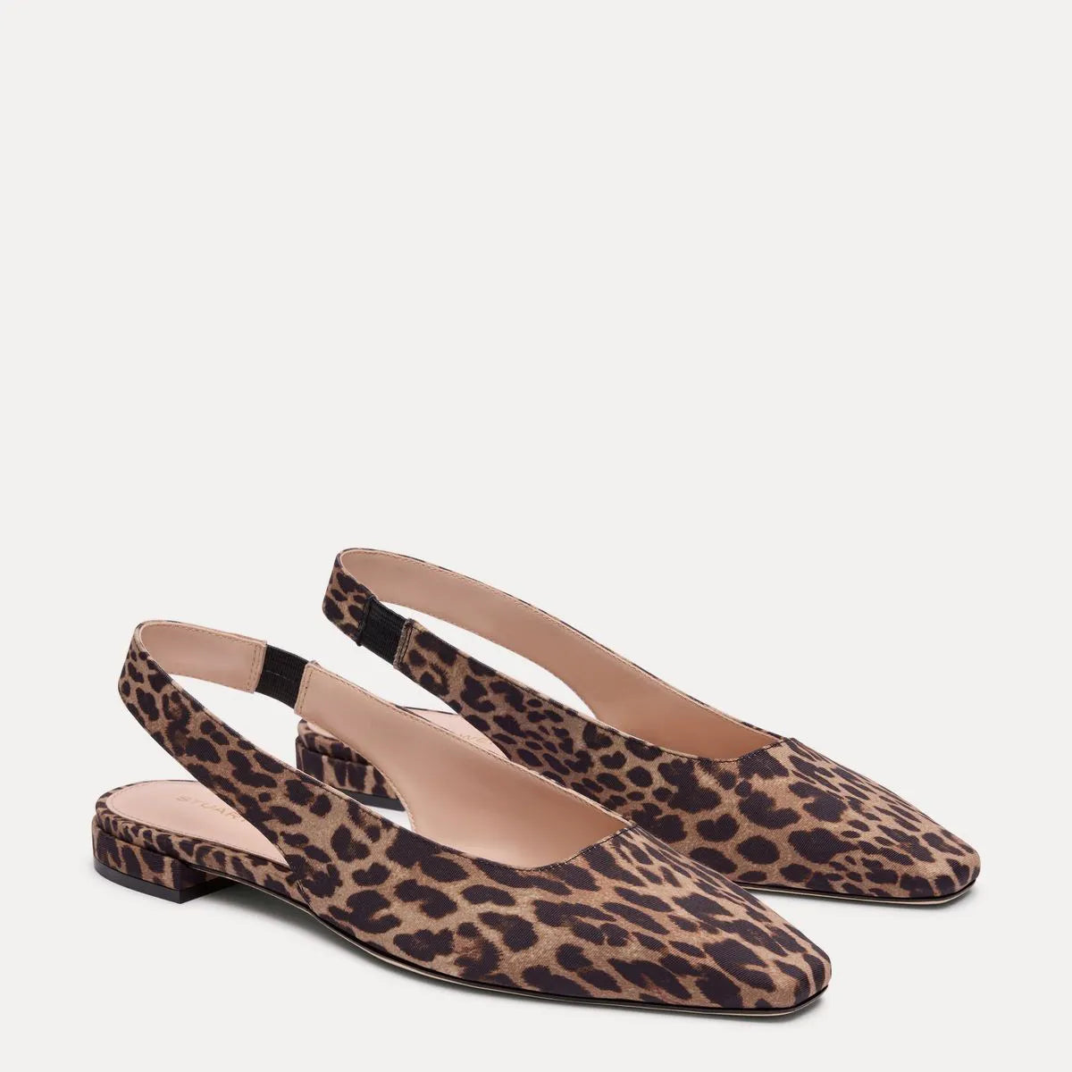 Stassi Slingback Flat - Leopard-Print Fabric
