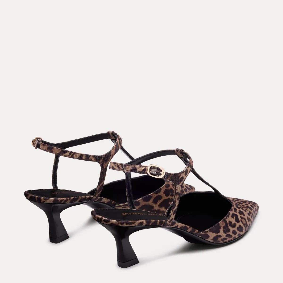 Vinnie T-Strap Pump - Leopard-Print Fabric