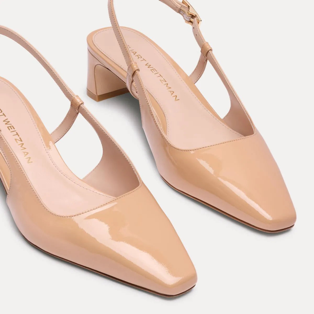 Baby Babette Slingback Pump - Adobe Beige Patent Leather