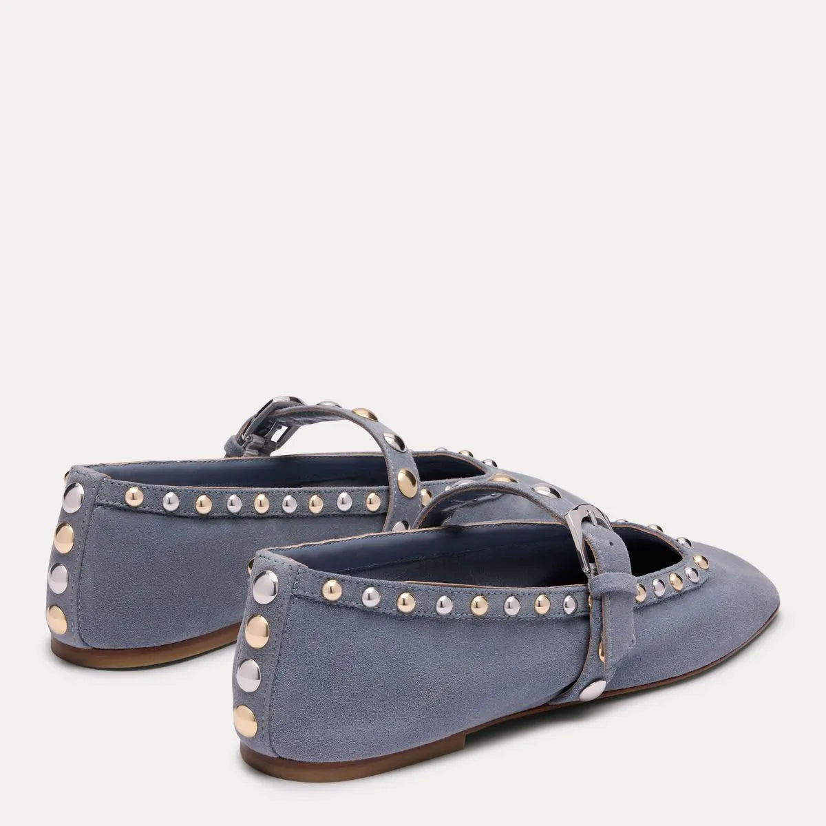 Perry Mary Jane Flat - Breezy Blue Suede
