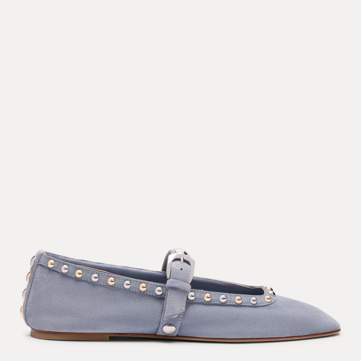 Perry Mary Jane Flat - Breezy Blue Suede