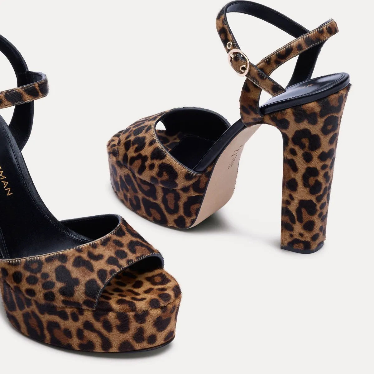 Reade Platform Sandal - Leopard-Print Calf Hair