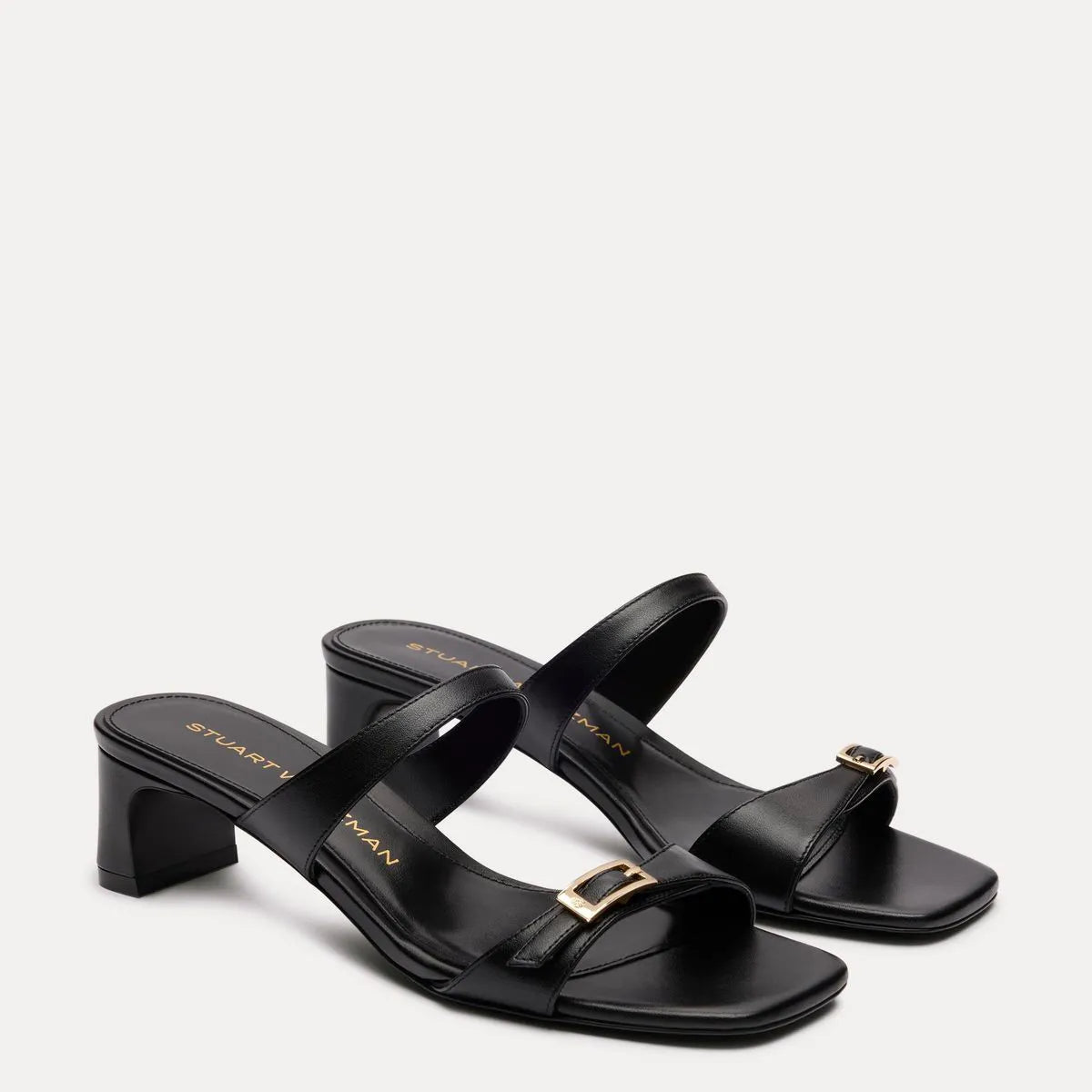 Baby Babette Slide Sandal - Black Leather