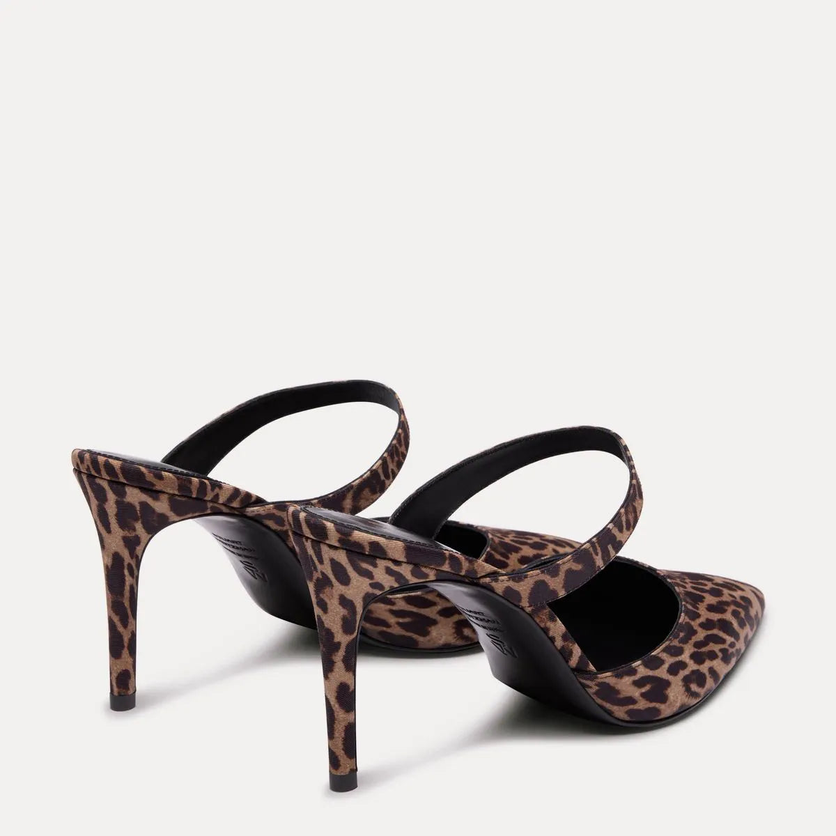 Stuart Power Mule 85 - Leopard-Print Fabric