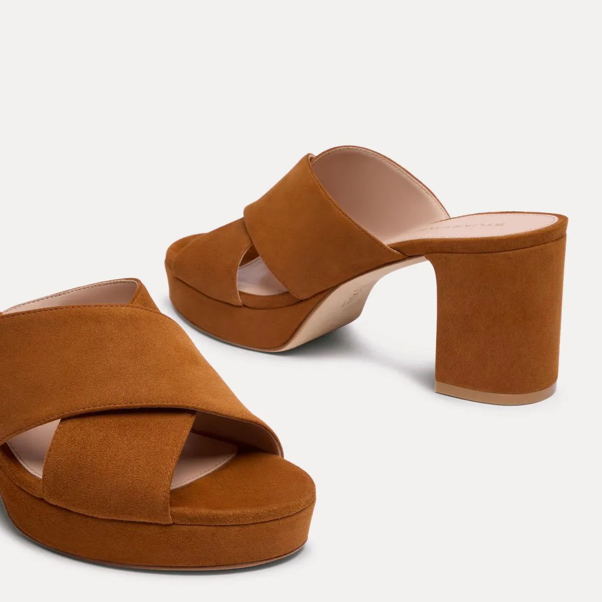 Dayna Platform Slide Sandal - Boho Tan Suede