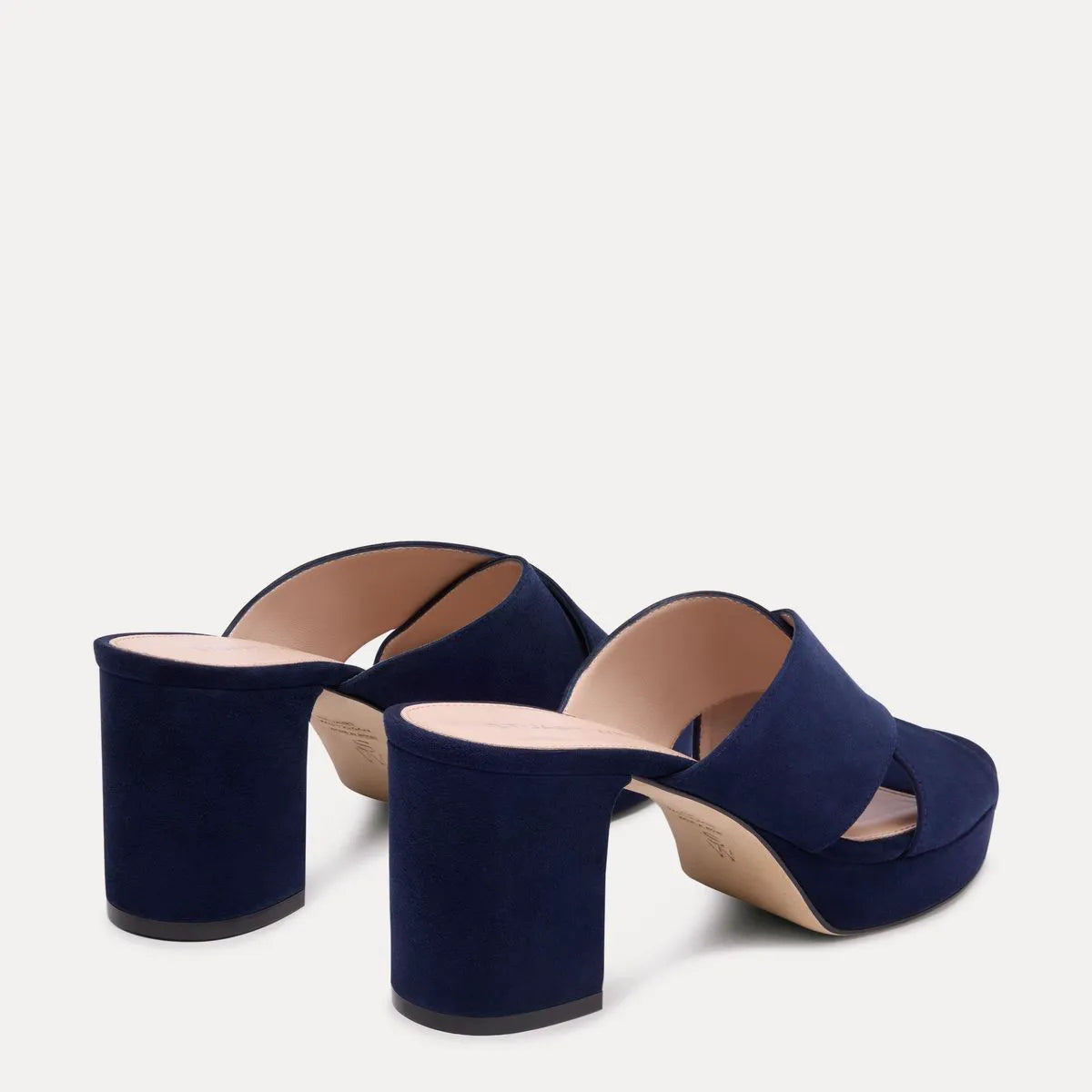 Dayna Platform Slide Sandal - Nice Blue Suede