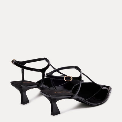 Vinnie T-Strap Pump - Black Patent Leather