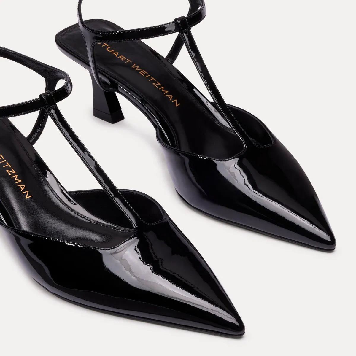 Vinnie T-Strap Pump - Black Patent Leather