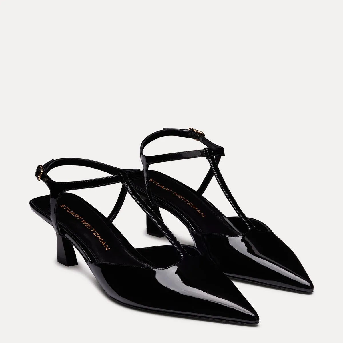Vinnie T-Strap Pump - Black Patent Leather