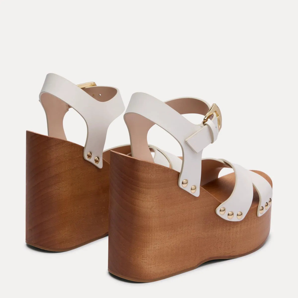 Kate Clog Sandal - Cream Leather