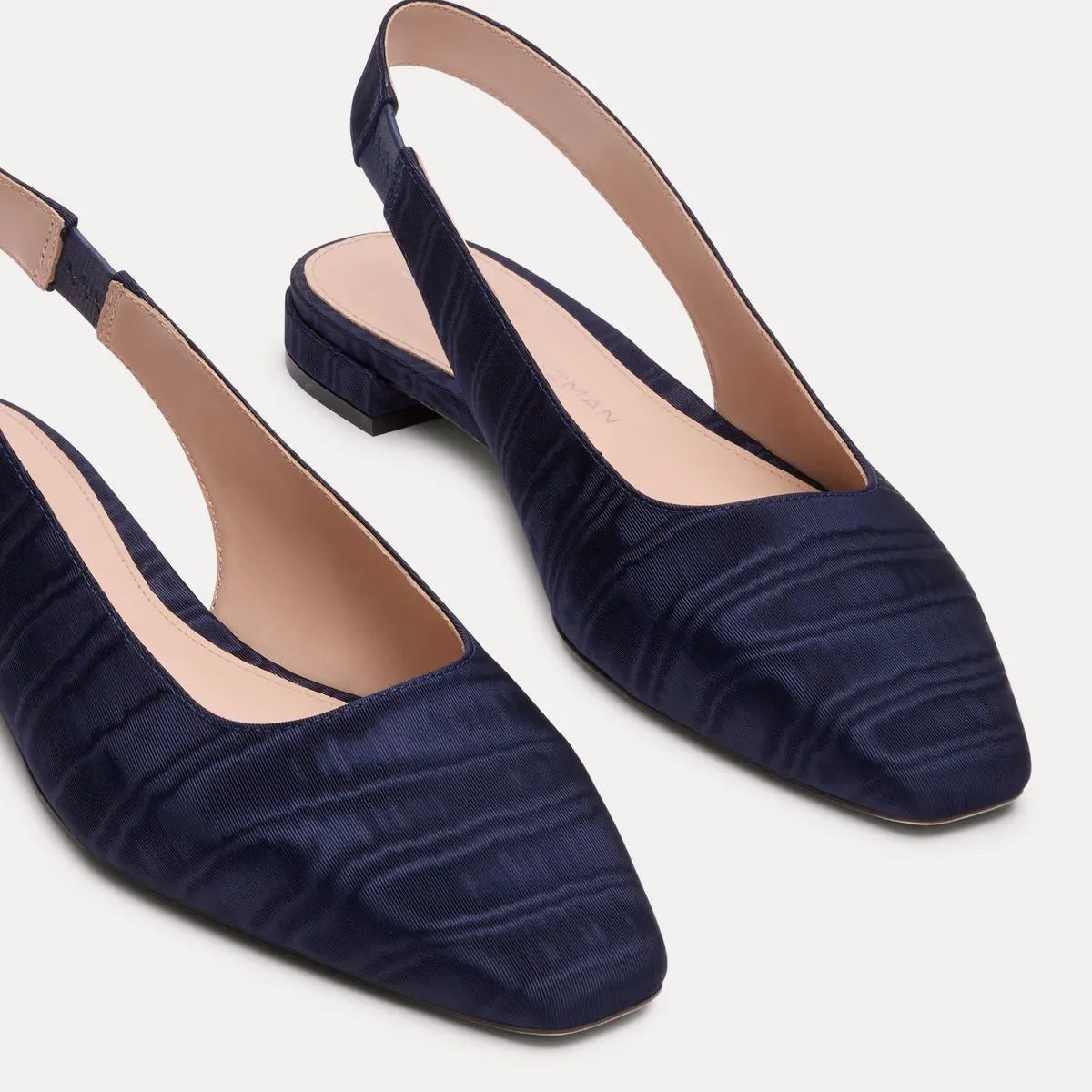Stassi Slingback Flat - River Blue Fabric
