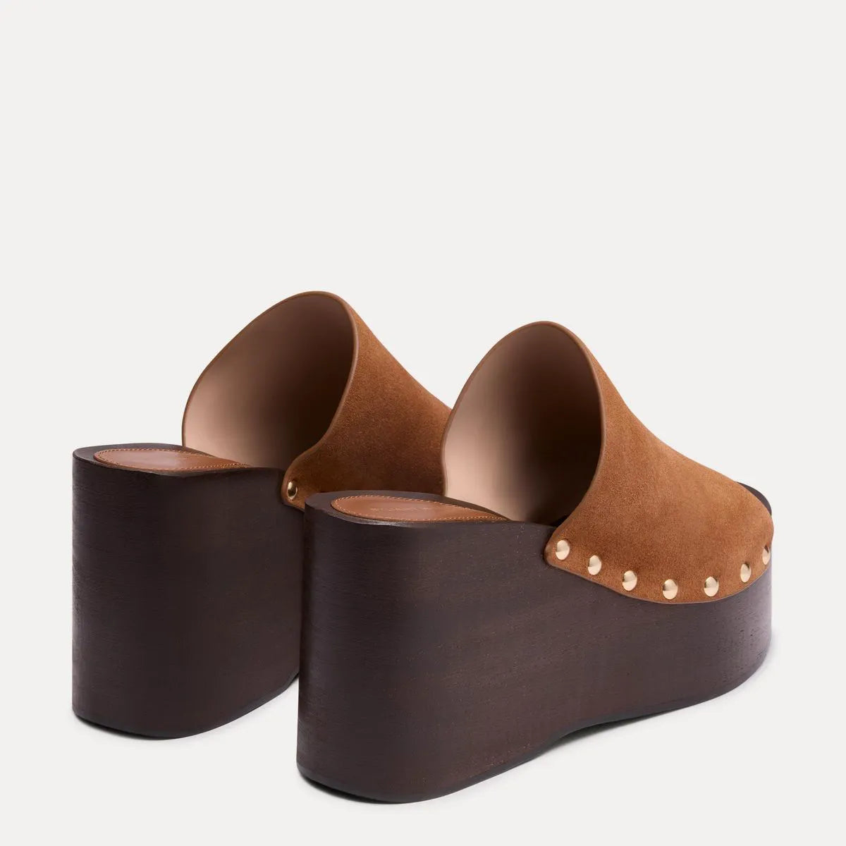 Kate Clog Slide Sandal - Doe Brown Suede