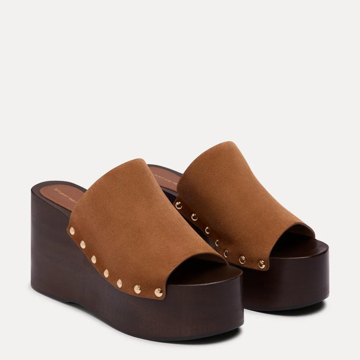 Kate Clog Slide Sandal - Doe Brown Suede