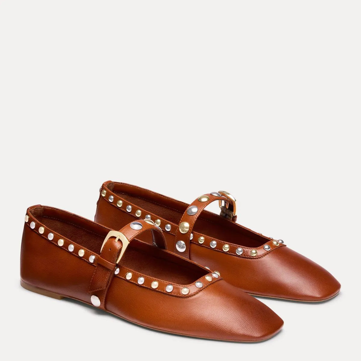 Perry Mary Jane Flat - Boho Tan Tamponato Leather