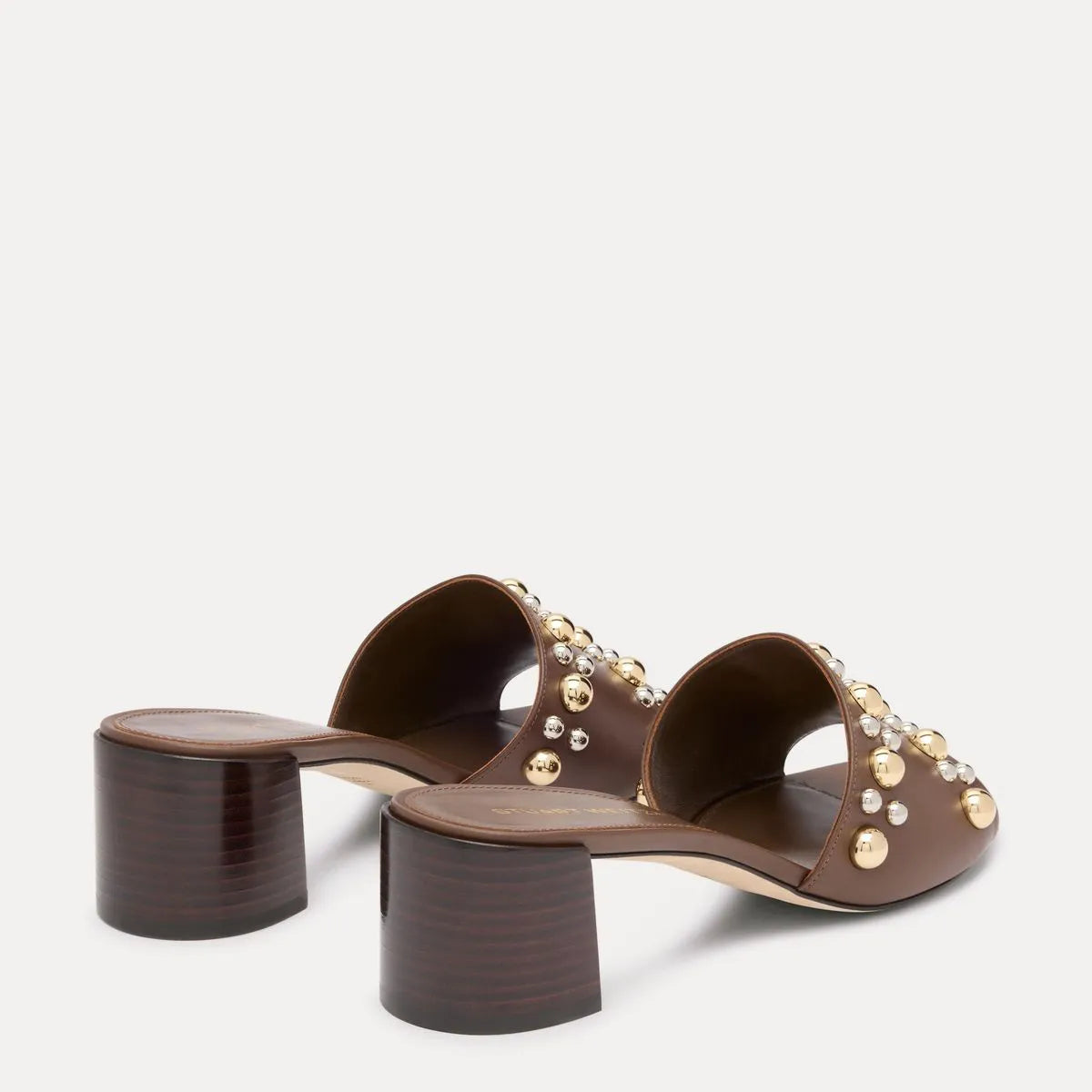 Perry Slide Sandal 50 - Cigar Brown & Maroon Leather