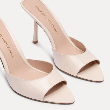 Lexington Mule 85 - Cream Patent Leather