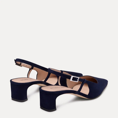 Baby Babette Slingback Pump - Nice Blue Suede
