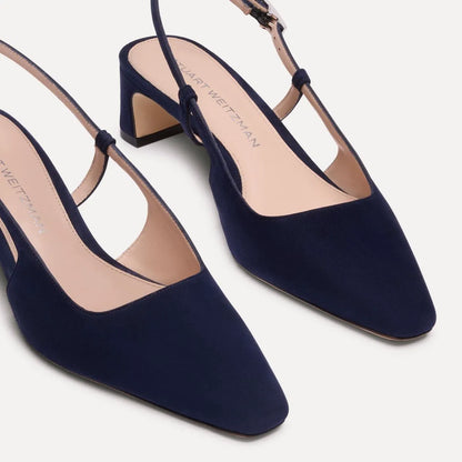 Baby Babette Slingback Pump - Nice Blue Suede