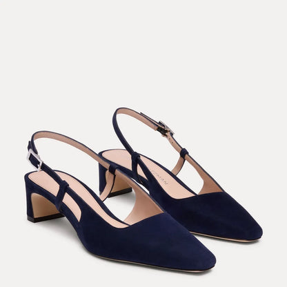 Baby Babette Slingback Pump - Nice Blue Suede