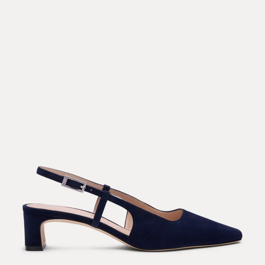 Baby Babette Slingback Pump - Nice Blue Suede