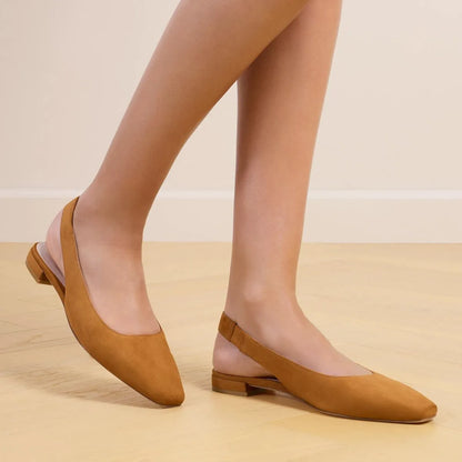 Stassi Slingback Flat - Boho Tan Suede
