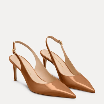 Stuart Power Slingback Pump 75 - Boho Tan Patent Leather