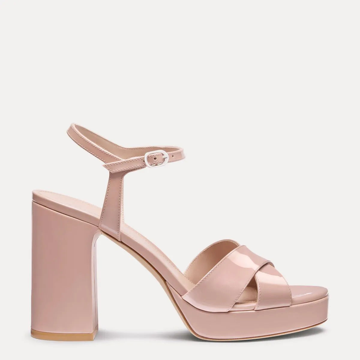 Dayna Platform Sandal 110 - Blushful Pearlized Patent